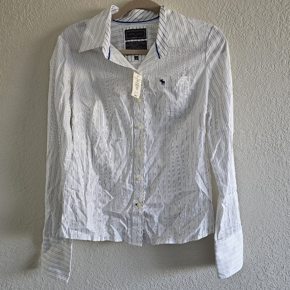NWT Vintage Ezra Fitch (Abercrombie) Striped Button Shirt